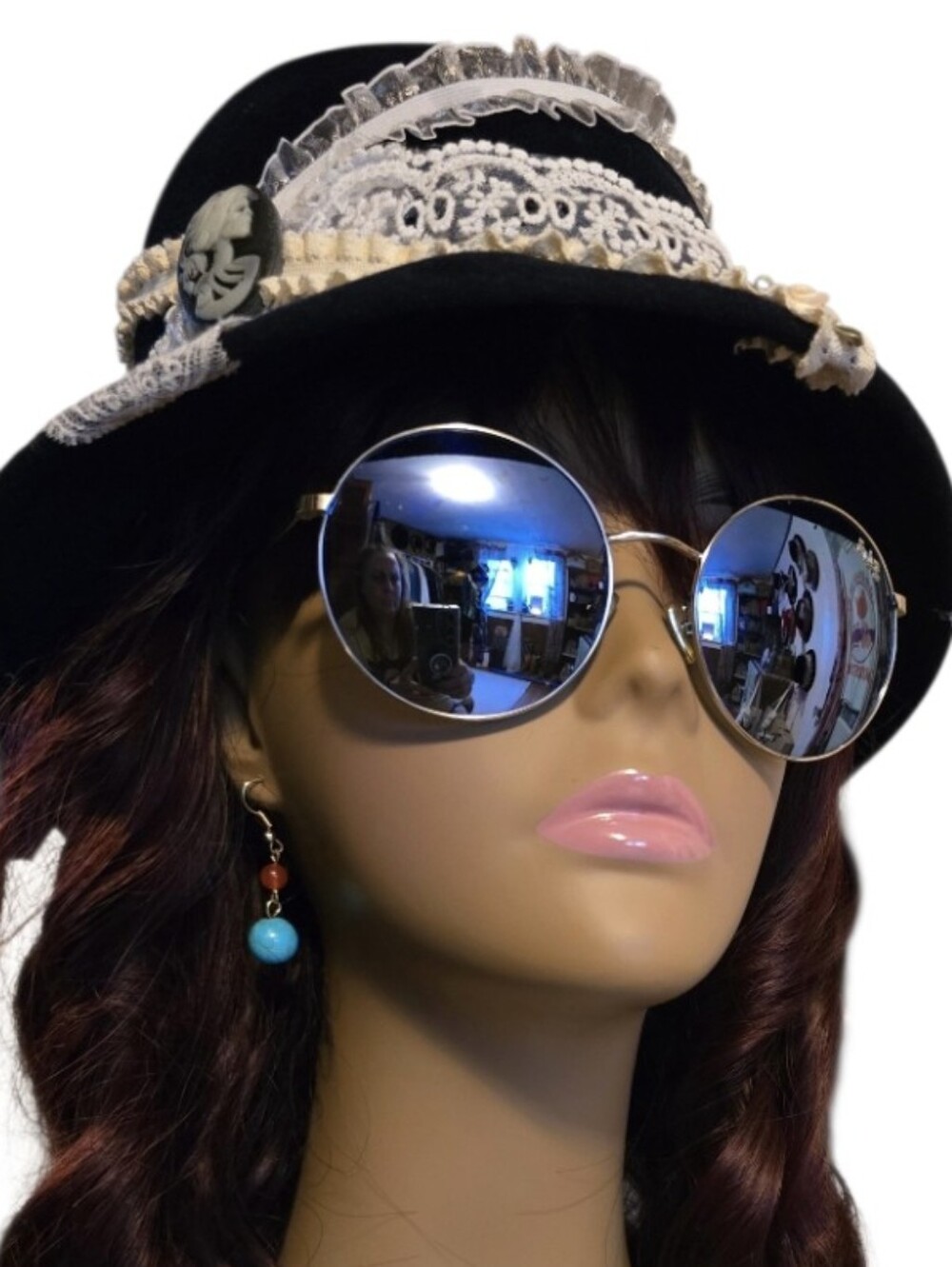 Coach Unisex Mirrored Round Sunglasses, Cleaning Cloth, Case, And Booklet In EUC - Picture 9 of 9